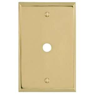  Solid Brass Classic Cable Cover   Polished & Lacquered 
