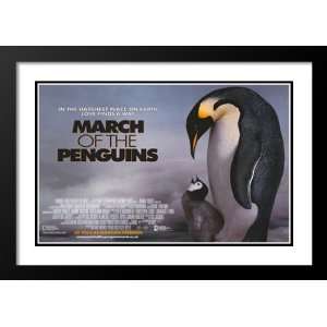  March of the Penguins 32x45 Framed and Double Matted Movie 