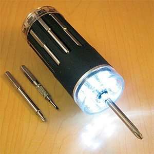  Lighted LED Screwdriver Flashlight w/ Belt Clip
