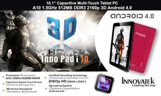 4GR Innovatek InnoPadi10 10.1 Tablet PC 1.5Ghz 2160p HDMI Capacitive 