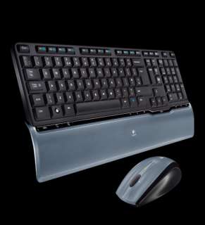 With a compact, contemporary design, this cordless keyboard and laser 