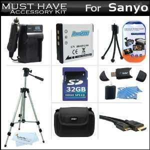  32GB Accessory Kit For Sanyo VPC CG102 High Definition 