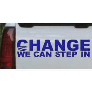   Can Step In Political Car Window Wall Laptop Decal Sticker    Blue