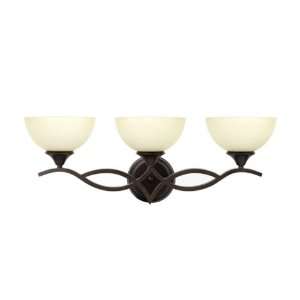  Globe Electric 50785 3 Lamp Wall Light Fixture, Oil Rubbed 