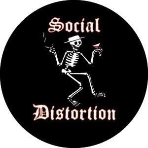Social Distortion Skeleton Button B 0149