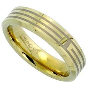  Free TUNGSTEN CARBIDE 6 mm (1/4 in.) Comfort Fit Flat Wedding Band 