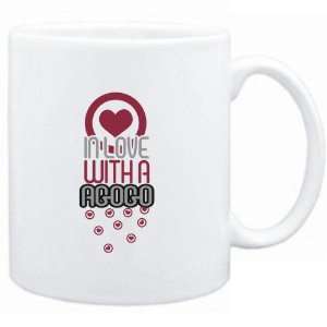  Mug White  in love with a Agogo  Instruments