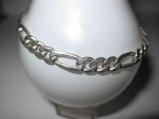 Vtg Men Women Curb Link Sterling Silver Bracelet 925  
