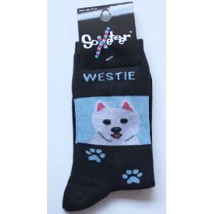  West Highland White Terrier Novelty Dog Breed Adult Socks 