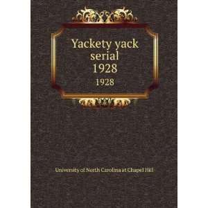  Yackety yack serial. 1928 University of North Carolina at 