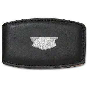   Eagles Silver Leather Money Clip 