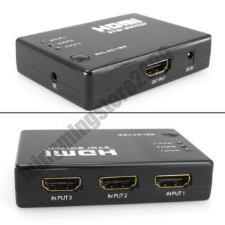 PORT Switch HDMI Selector wireless REMOTE 1080P 1139  