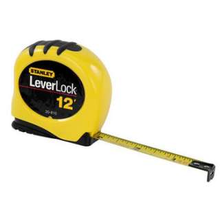 Stanley 12 ft x 1/2 in Yellow LeverLock Measuring Tape 30 810 NEW 