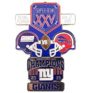 Super Bowl XXV Oversized Commemorative Pin  Sports 