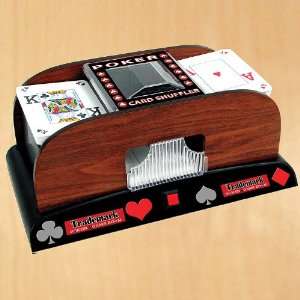    Suited 2 deck Wooden Automatic Card Shuffler