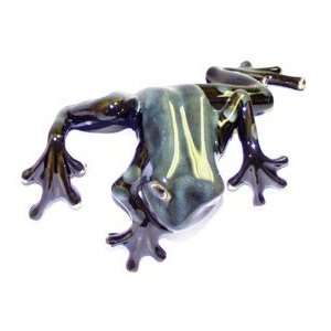  Green Dotted Leg Shelf Frog ~ 5 x 6.5 Inch