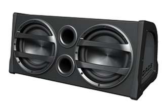 FUSION CP AW2120 12 Car Amplified Subwoofers+Enclosure  