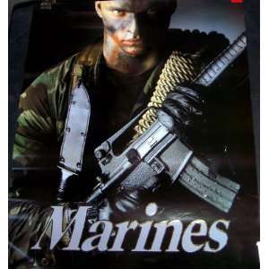    U.S. Marines Cammo Face Recruiting Poster 