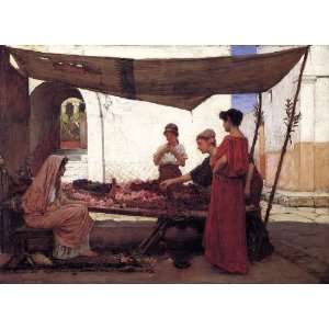   Waterhouse   40 x 30 inches   A grecian flowermarket