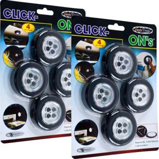 Set of 8 Click On Stick up LED Lights by Super Bright™  