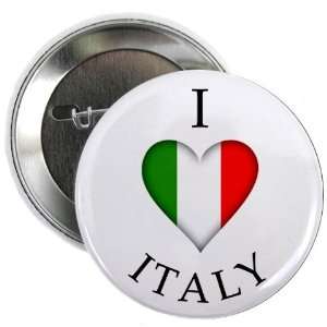  I HEART ITALY World Flag 2.25 inch Pinback Button Badge 