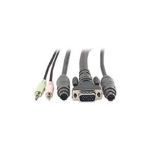 Belkin 4PK 6FT CABLE PS/2 W/ AUD KVM KT 2 MDN6M/M HDB15M/ ( F1D9100 06 