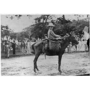  Scenes in Puerto Rico,1898 boy on horse,street