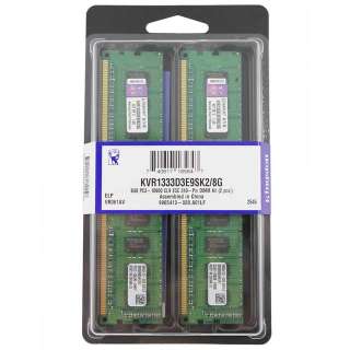 Kingston KVR1333D3E9SK2/8G DDR3 1333 8GB (2x4GB) ECC CL9 Memory Kit 