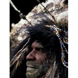  Spiritual Huli Wigman Tribesman, Tari, Papua New Guinea 