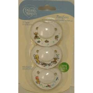    Precious Moments 3 Pack Pacifiers BPA FREE 0 6 Months Baby