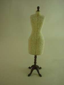 Dress Form Antique Style Miniature Mannequin Early Bespaq Retired 