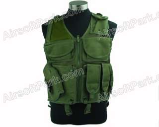 Airsoft Tactical Combat Hunting Vest with Holster   Olive Drab  