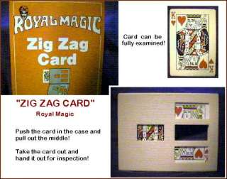 CLASSIC ILLUSION Zig Zag Card ( Lady ) SEE VIDEO DEMO  