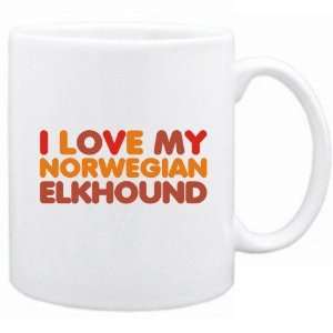  New  I Love My Norwegian Elkhound  Mug Dog