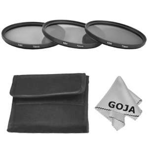 72MM Neutral Density Professional Photography Filter Set (ND2 ND4 ND8 