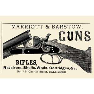 Marriott & Barstow Guns 12x18 Giclee on canvas 