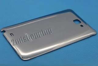 Chrome SILVER Back Battery Cover Door For Samsung Galaxy Note GT 