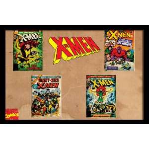 Marvel Comics Retro X Men Comic Book Covers , 20 x 30 Framed Poster 
