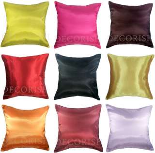   DECORATIVE THROW CUSHION COVER PILLOWCASE SOLID COLOR NEW 16x16  