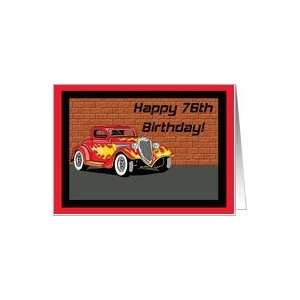  Hot Rodders 76th Birthday Card Card Toys & Games