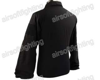 Airsoft Tactical Combat Shirt Long Sleeve Black L  