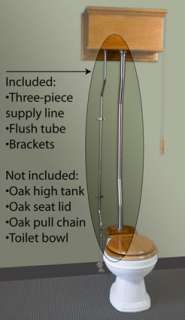 connect your toilet bowl to a high tank water closet