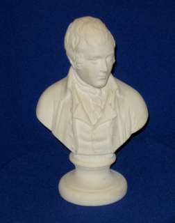    Alabaster Stone Bust Scottish Poet Robert Burns (1759 1796)  