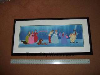 Cast of Characters Cinderella Sericel NEW Frame FREE Background Disney