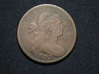 1803 US Draped Bust Large Cent S 244 Rarity 4  