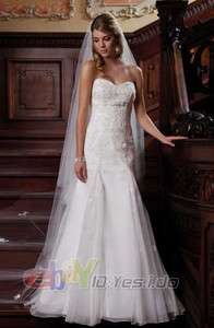 New White/Ivory Wedding Dress Size6 8 10 12 14 16 18 2  