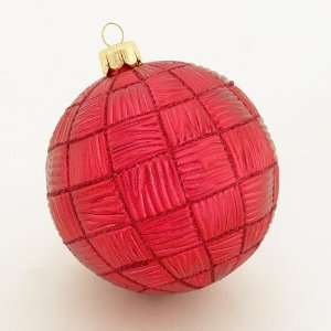 New   Club Pack of 32 Shatterproof Red Design Christmas Ball Ornaments 