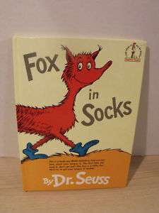 Vintage Dr. Seuss Fox in Socks Childrens Book Mint  