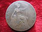 1917 English Half Penny, King George V Nice Original Coin World 
