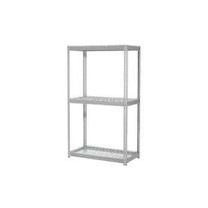   Add On Rack 96x36x84 Gray With 3 Level Wire Deck 800lb Cap Per Level